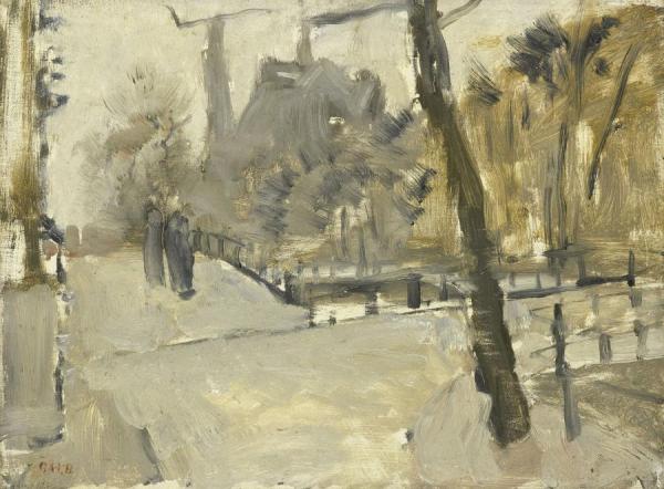 George Heidrik Breitner The Leidsegracht In Amsterdam