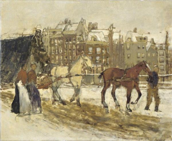The Rokin In Amsterdam by George Heidrik Breitner