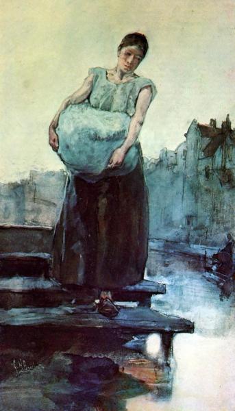 The Washing Woman by George Heidrik Breitner