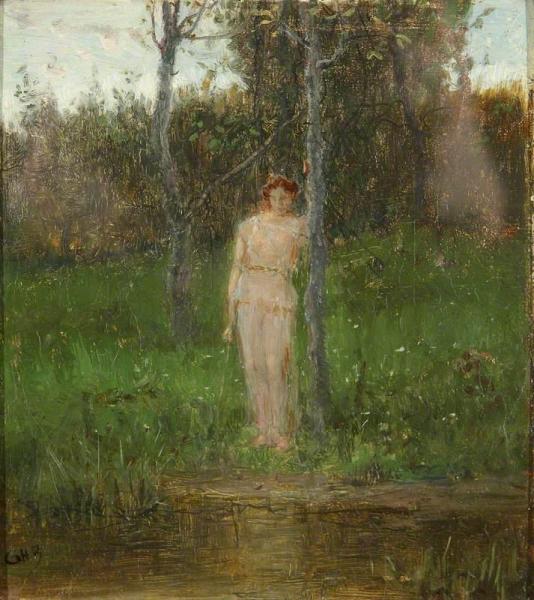 George Henry Boughton By The Water's Edge
