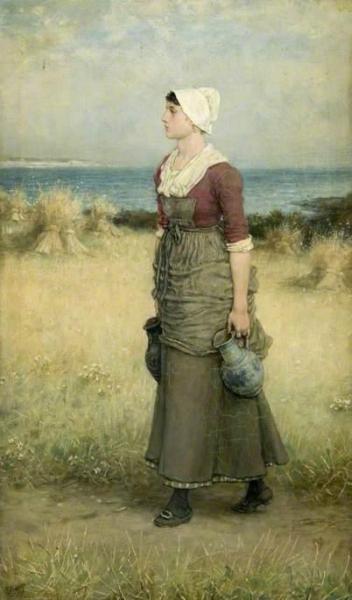 Girl With Pitchers, Summer Scene by George Henry Boughton