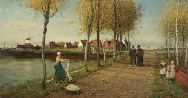 The Town Of Doorn, North Holland by George Henry Boughton