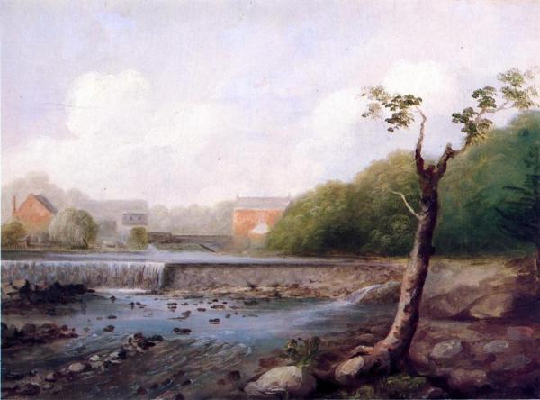 Kinney Town Dam, Seymour, Connecticut by George Henry Durrie
