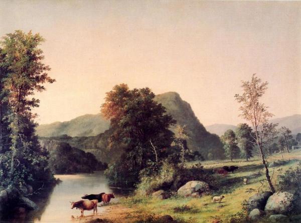 Landscape With Cattle by George Henry Durrie