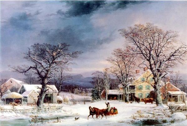 The Half-way House by George Henry Durrie