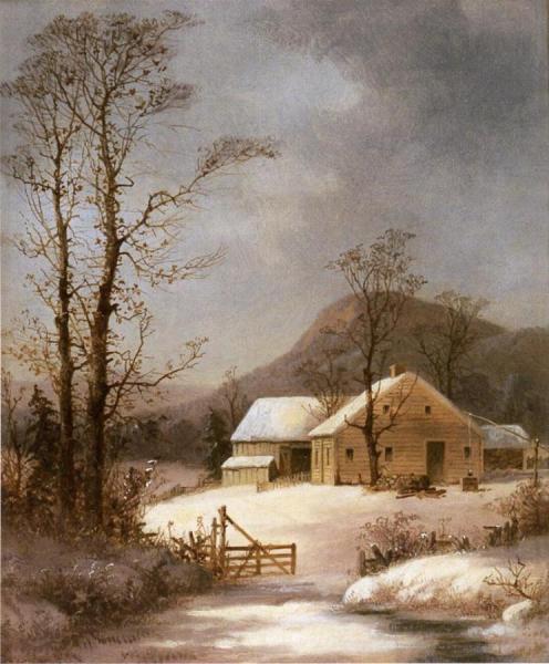Winter Farmyard by George Henry Durrie