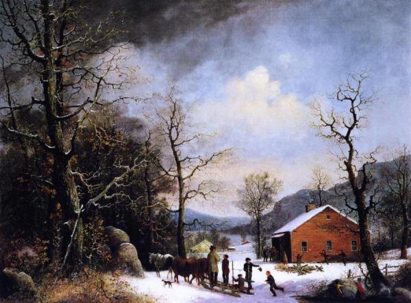 George Henry Durrie Winter Scene