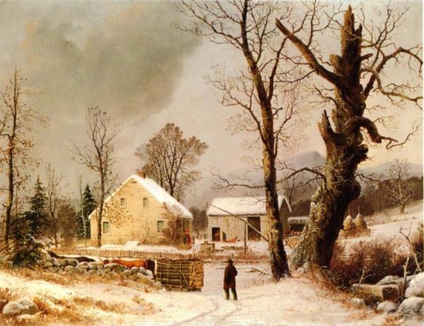 Winter Scene In New England by George Henry Durrie