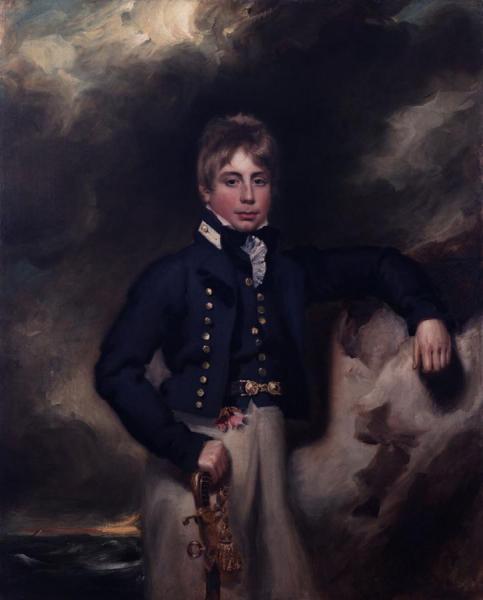 Portrait Of Midshipman John Windham Dalling by George Henry Harlow
