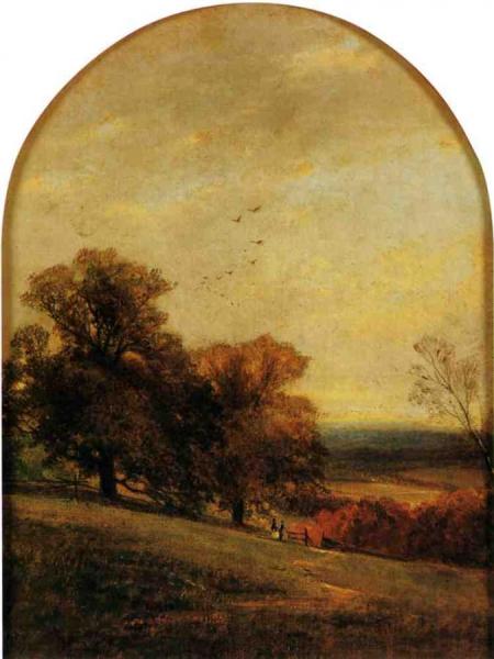 Distant View Of Campbell Lodge And Wyoming Valley by George Henry Smillie