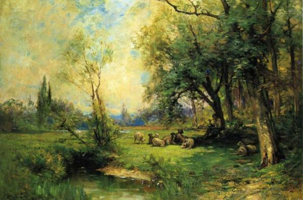 Green Pastures And Still Waters by George Henry Smillie
