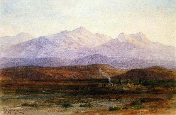 Indian Camp Near Celilo by George Henry Smillie