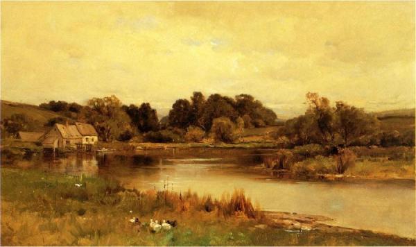 Mill Pond At Ridgefield, Connecticut by George Henry Smillie