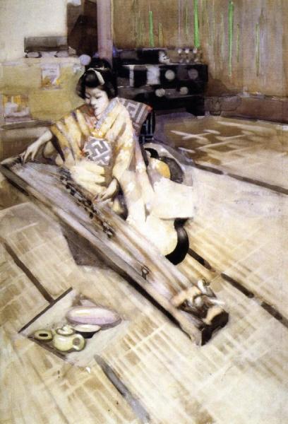 Koto Player, Tokyo by George Henry