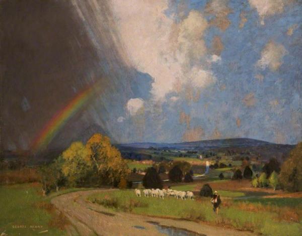 Landscape With Rainbow by George Henry