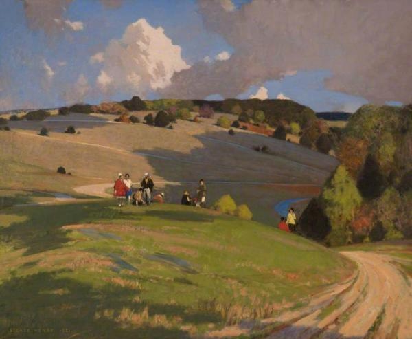 On The South Downs by George Henry