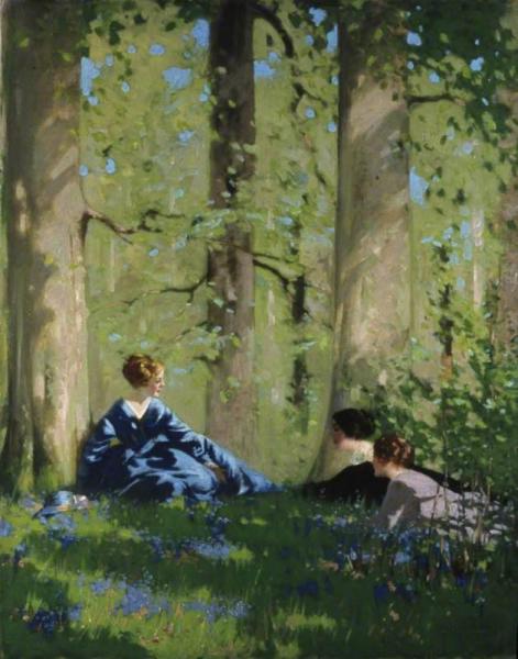 George Henry Spring In The Birch Wood