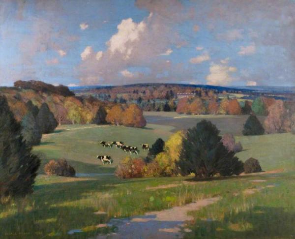 Sussex Landscape With Cattle by George Henry