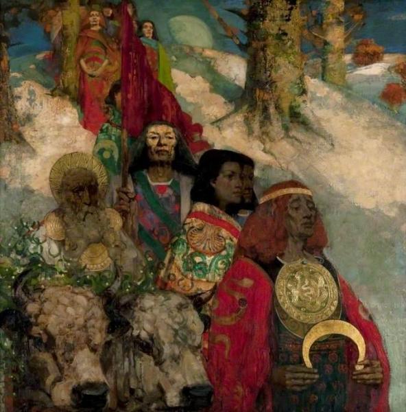 The Druids: Bringing In The Mistletoe by George Henry