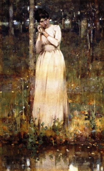 The Girl In White by George Henry