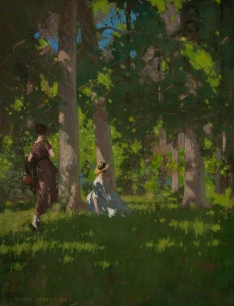 Two Girls In A Wood by George Henry