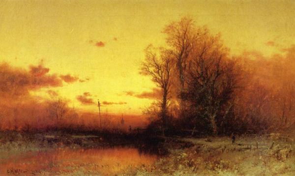 Winter Sunset by George Herbert Mccord Oil Painting Reproductions
