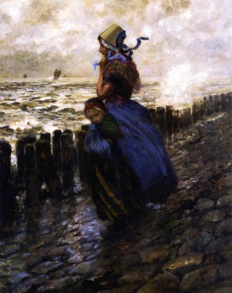 Looking Out To Sea by George Hitchcock