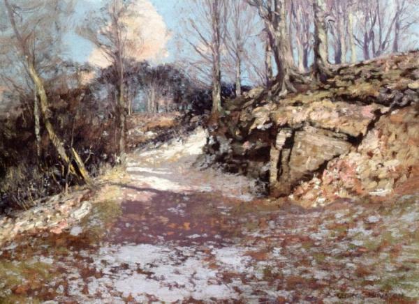 George Houston The Road Through The Glen, Winter