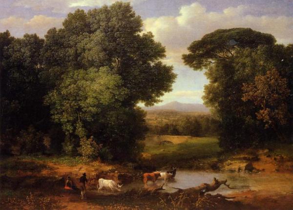 A Bit Of Roman Aqueduct by George Inness