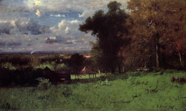 A Breezy Autumn by George Inness