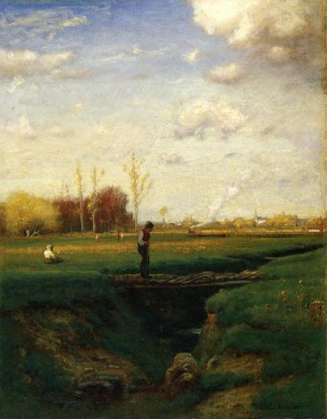A Short Cut, Watchung Station, N.j. by George Inness