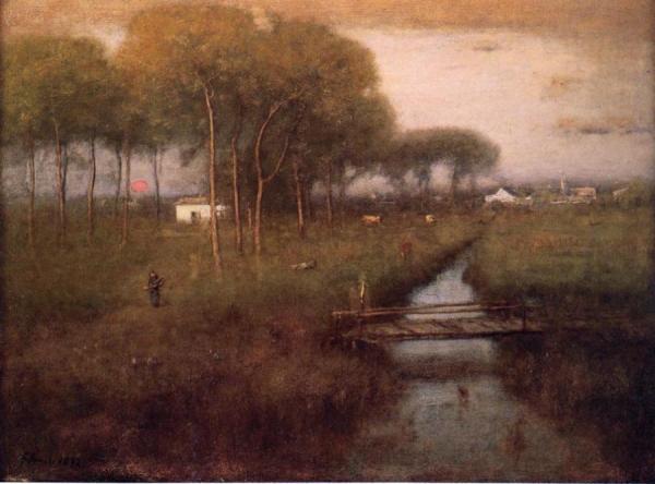 Early Moonrise, Tarpon Springs by George Inness