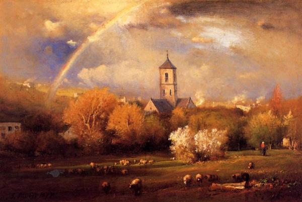 Etretat, Normandy by George Inness