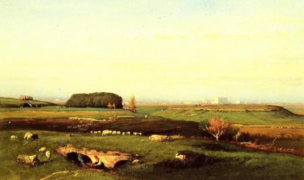 In The Roman Campagna by George Inness
