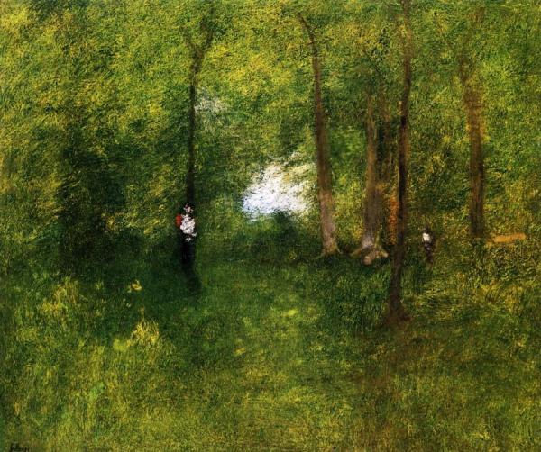 Interior Of A Wood by George Inness