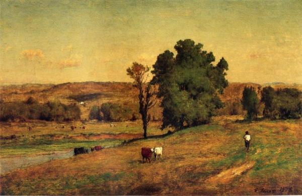 Landscape With Figure by George Inness