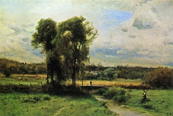Landscape With Figures by George Inness