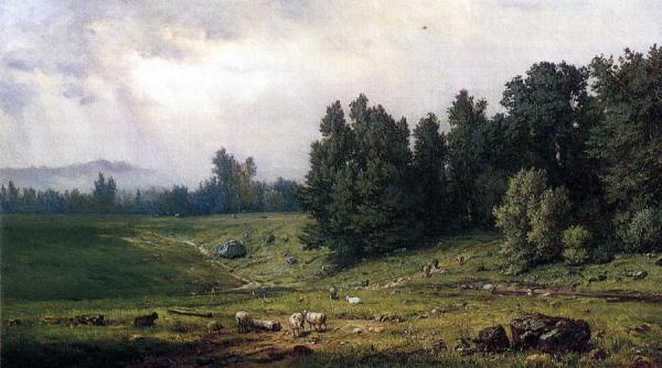 Landscape With Sheep by George Inness