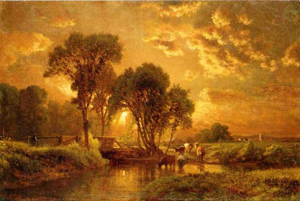 Medfield, Massachusetts by George Inness