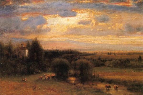 Midsummer, Hudson Valley by George Inness Oil Painting Reproductions