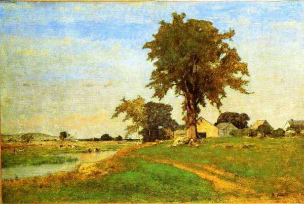 Old Elm At Medfield by George Inness