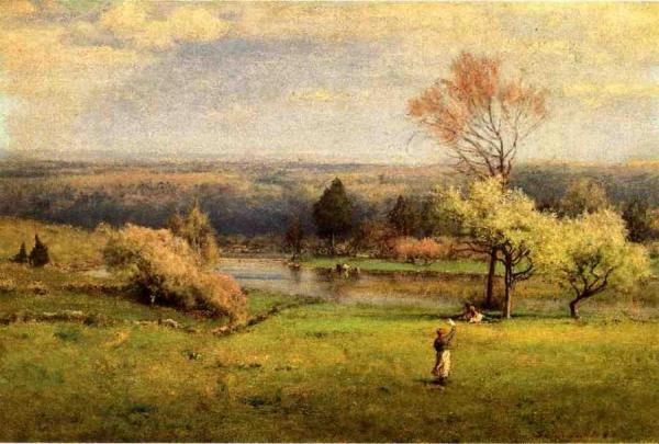 Pond At Milton On The Hudson by George Inness