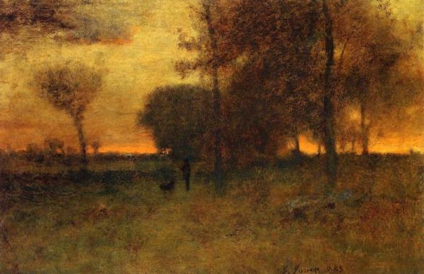 Sunset Glow by George Inness Oil Painting Reproductions