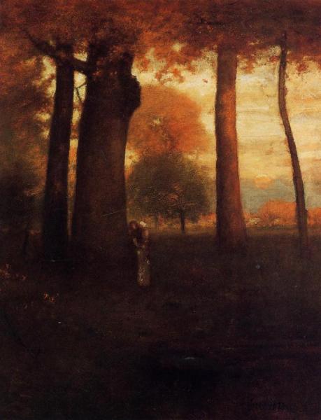 Sunset, Golden Glow by George Inness