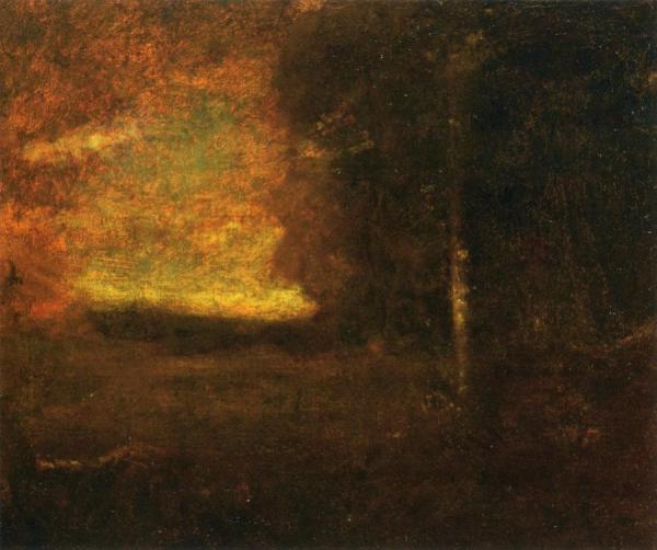 Sunset Landscape by George Inness Oil Painting Reproductions