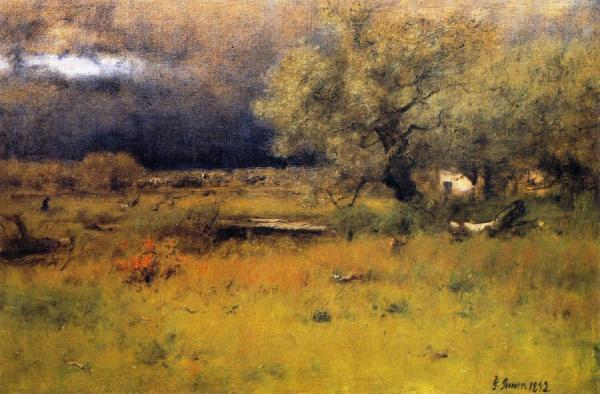 The Passing Storm by George Inness
