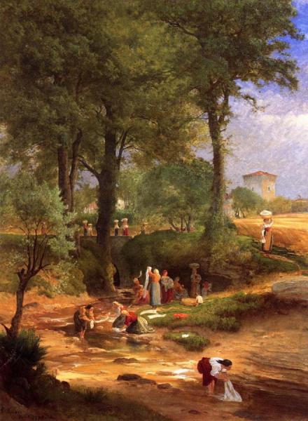 Washing Day Near Perugia by George Inness