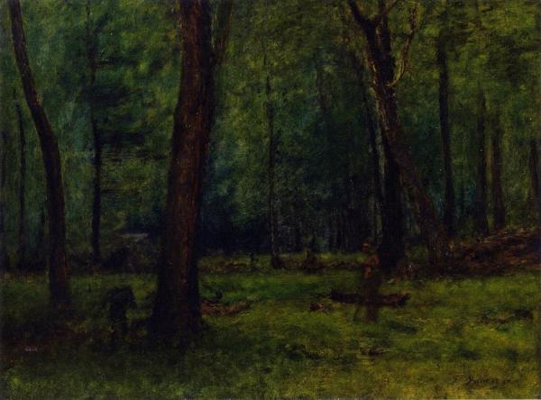 Wood Interior, Keene Valley by George Inness
