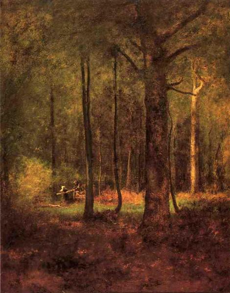 Woods At Montclaiir by George Inness