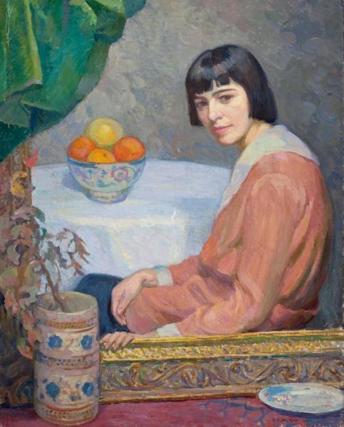 Portrait Of A Woman by George Laurence Nelson